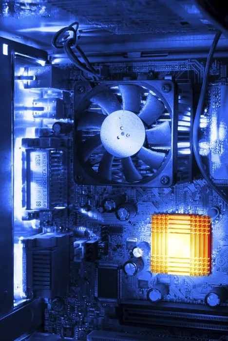 Framed Print : Inside a Computer: Mainboard and Ventilator Print Framed Print : Inside a Computer: Mainboard and Ventilator Print
