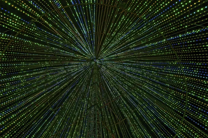 Framed Print : Inside the illumi tree, light show Print, City of Laval, Quebec Framed Print : Inside the illumi tree, light show Print, City of Laval, Quebec