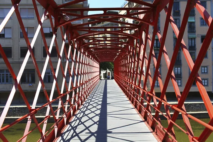 Framed Print : Inside View of Eiffel Bridge Gerona Print Framed Print : Inside View of Eiffel Bridge Gerona Print