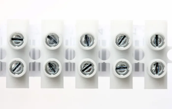 Framed Print : Insulation Screw Joint Print - Close-up Framed Print : Insulation Screw Joint Print - Close-up