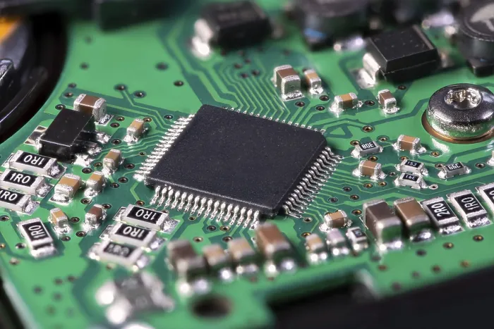 Framed Print : Integrated Circuit Print with Processor Chip on Mainboard Framed Print : Integrated Circuit Print with Processor Chip on Mainboard