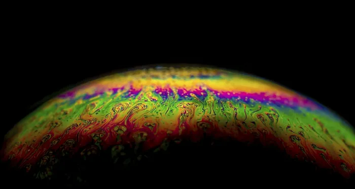 Framed Print : Interference Patterns in Soap Bubble Print Framed Print : Interference Patterns in Soap Bubble Print