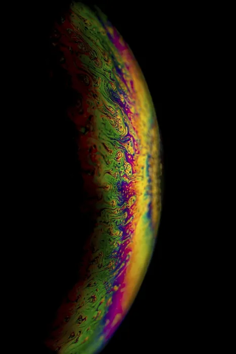Framed Print : Interference of Equal Thickness Soap Bubble Print Framed Print : Interference of Equal Thickness Soap Bubble Print