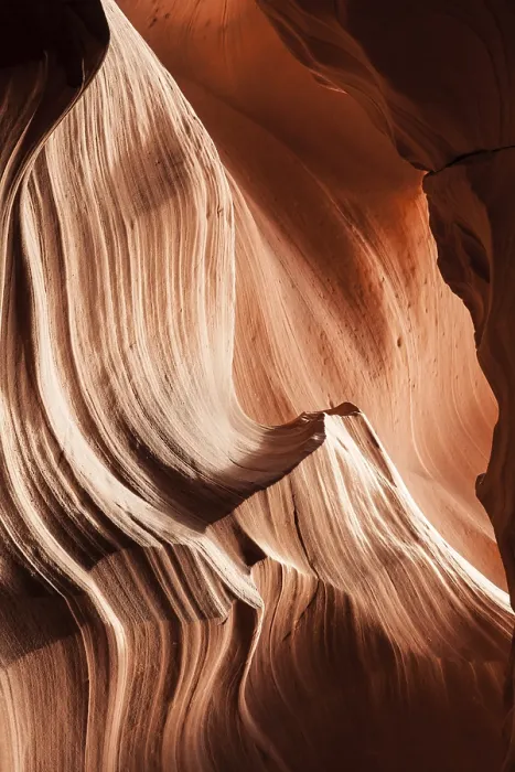Framed Print : Interior of Antelope Canyon Orange Wave Print