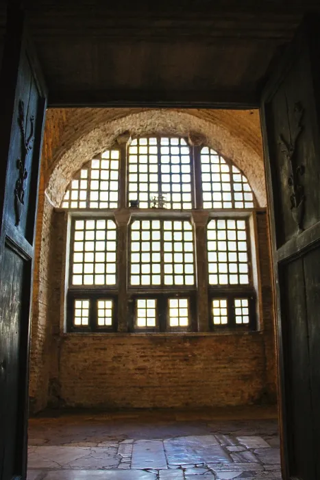 Framed Print : Hagia Sofia Interior Print with Upper Gallery in View