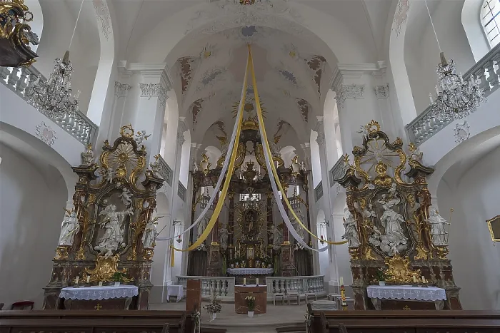 Framed Print : Interior with Rococo High Altar Print, Limbach, Bavaria Framed Print : Interior with Rococo High Altar Print, Limbach, Bavaria