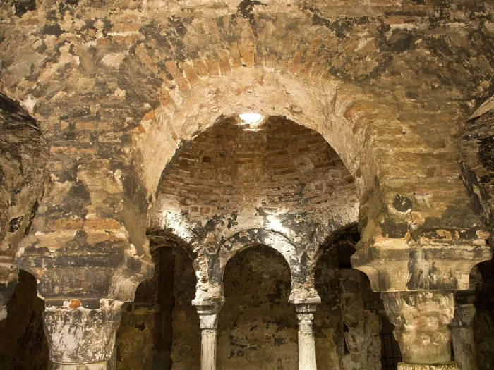Framed Print : Interior Print with Vaulted Ceilings in Palma, Spain Framed Print : Interior Print with Vaulted Ceilings in Palma, Spain