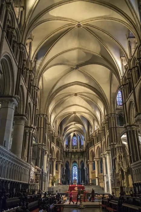 Framed Print : Interior View of Canterbury Cathedral Print Framed Print : Interior View of Canterbury Cathedral Print