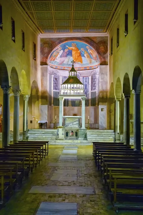 Framed Print : Interior View of San Giorgio in Velabro Print, Rome, Italy Framed Print : Interior View of San Giorgio in Velabro Print, Rome, Italy