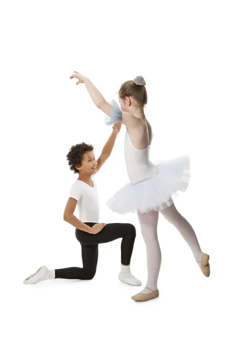 Framed Print : Interracial Children Dancing Together Print