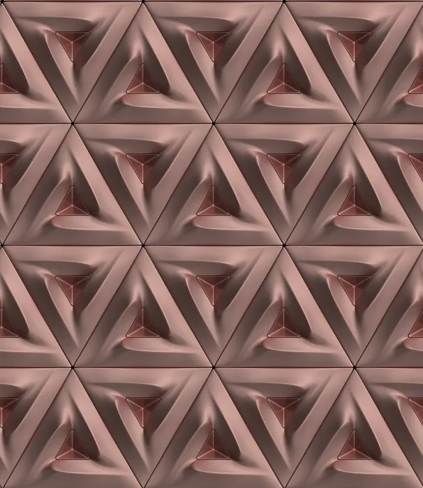 Framed Print : Modern Geometric Triangular Print in Neutral Tones