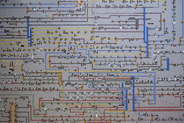 Framed Print : Intricate Network Diagram Print: Industrial Systems Complexity Framed Print : Intricate Network Diagram Print: Industrial Systems Complexity