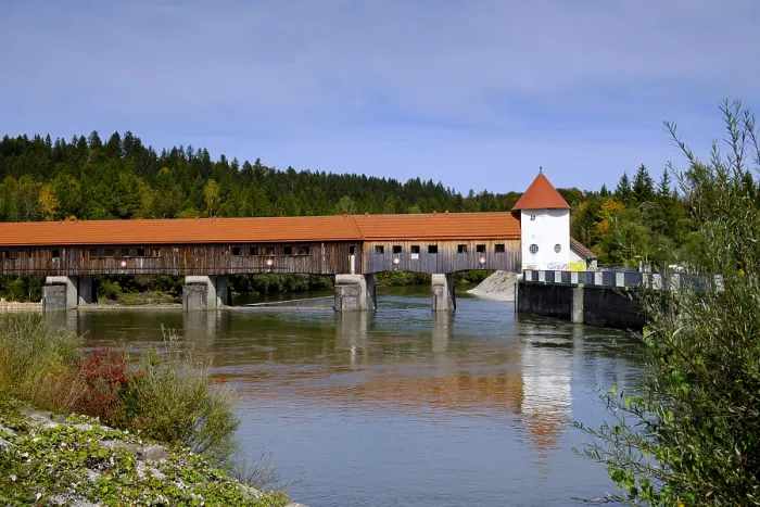 Framed Print : Isar Bridge Print, Ickinger Eisweiher Weir, Upper Bavaria Framed Print : Isar Bridge Print, Ickinger Eisweiher Weir, Upper Bavaria