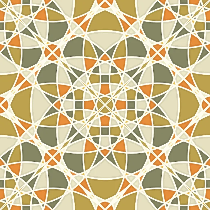 Framed Print : Islamic Geometric Seamless Vector Pattern Print
