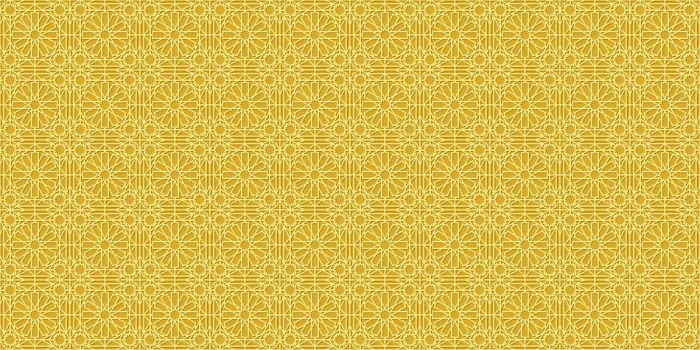 Framed Print : Islamic Gold Ornament Seamless Print Pattern