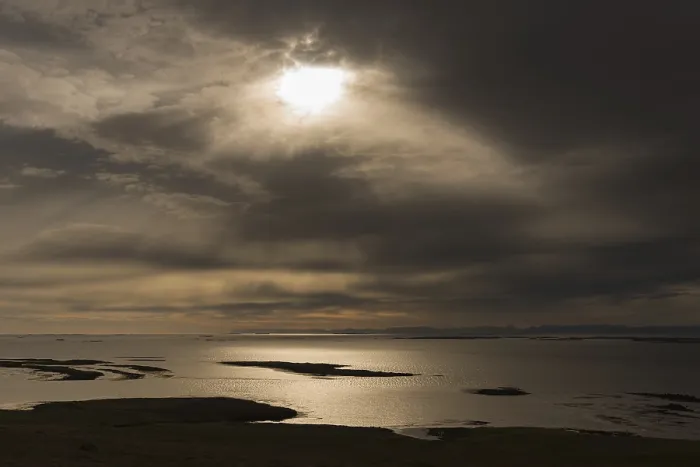 Framed Print : Islands and Archipelago Print, Dramatic Light Atmosphere