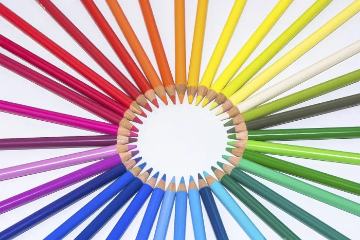 Framed Print : Isolated Circle Of Colorful Crayons Print Framed Print : Isolated Circle Of Colorful Crayons Print