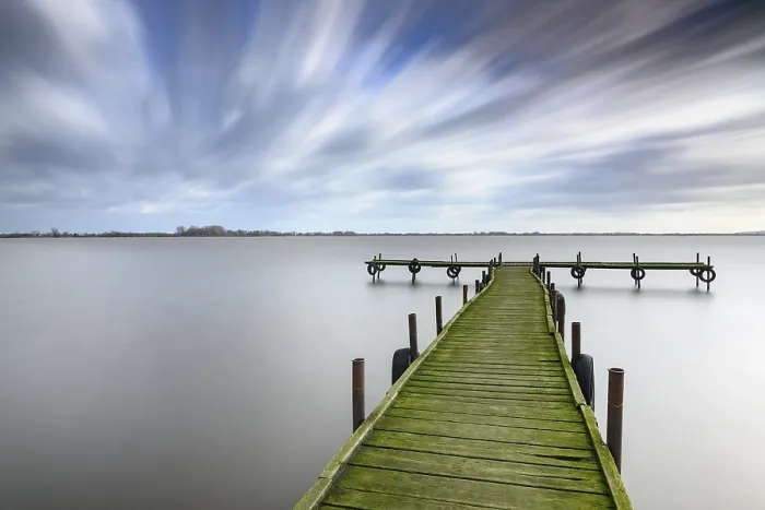 Framed Print : Jetty in Olgahafen on Lake Dmmer Print, Germany Framed Print : Jetty in Olgahafen on Lake Dmmer Print, Germany