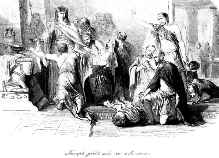 Framed Print : Print of Joseph Reveals Himself to His Brothers Framed Print : Print of Joseph Reveals Himself to His Brothers