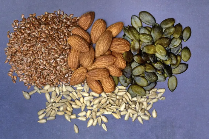 Framed Print : Print of Mixed Seeds and Kernels Framed Print : Print of Mixed Seeds and Kernels