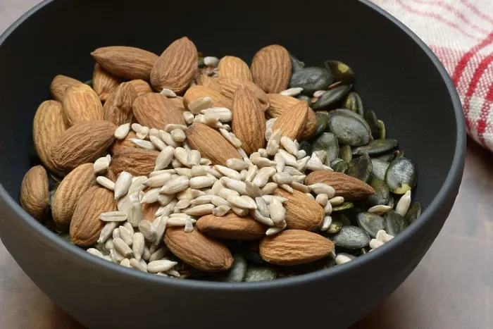 Framed Print : Almonds and Seeds Print - Kernel Mix in Shell Framed Print : Almonds and Seeds Print - Kernel Mix in Shell