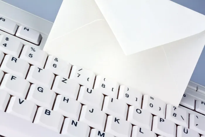 Framed Print : Print of a Computer Keyboard and an Envelope, Austria Framed Print : Print of a Computer Keyboard and an Envelope, Austria