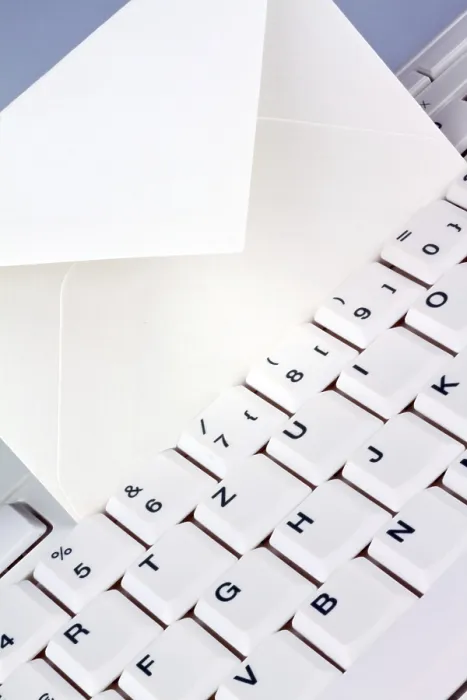 Framed Print : Print of a Computer Keyboard and an Envelope, Austria Framed Print : Print of a Computer Keyboard and an Envelope, Austria