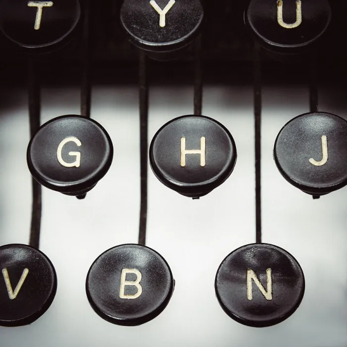Framed Print : Old Typewriter Keys Print, Studio Shot Framed Print : Old Typewriter Keys Print, Studio Shot