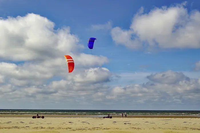 Framed Print : Kite Buggy Print: Sonderho Beach, Denmark Framed Print : Kite Buggy Print: Sonderho Beach, Denmark