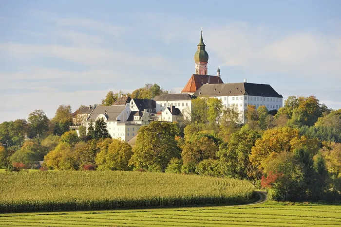 Framed Print : Kloster Andechs Benedictine Monastery Print, Germany Framed Print : Kloster Andechs Benedictine Monastery Print, Germany
