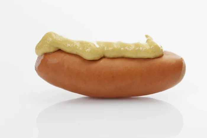 Framed Print : Print of Knackwurst, Bockwurst with Mustard Framed Print : Print of Knackwurst, Bockwurst with Mustard