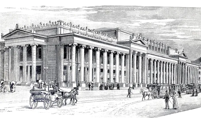 Framed Print : The Konigsbau in Stuttgart, 1890 Print Framed Print : The Konigsbau in Stuttgart, 1890 Print