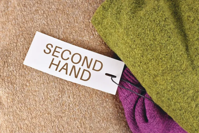 Framed Print : Second Hand Clothing Label Print Framed Print : Second Hand Clothing Label Print