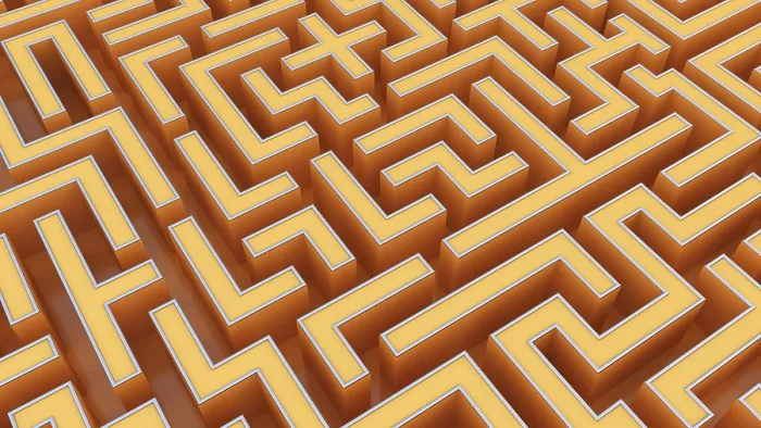 Framed Print : 3D Labyrinth Print Artwork Framed Print : 3D Labyrinth Print Artwork