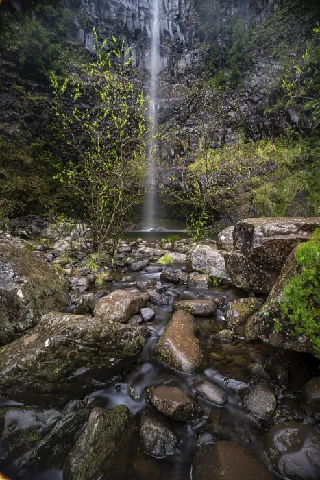 Framed Print : Lagoa do Vento Upper Risco Waterfall Print, Madeira, Portugal Framed Print : Lagoa do Vento Upper Risco Waterfall Print, Madeira, Portugal