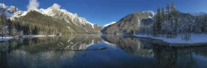 Framed Print : Lake Antholz Print, Italy Framed Print : Lake Antholz Print, Italy