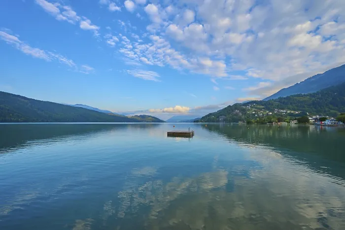 Framed Print : Lake Millstatt Summer Sunrise Print Framed Print : Lake Millstatt Summer Sunrise Print