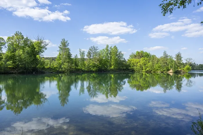 Framed Print : Lake with Reflection of Landscape Print, Franconia, Bavaria Framed Print : Lake with Reflection of Landscape Print, Franconia, Bavaria