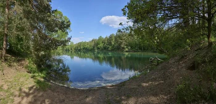 Framed Print : Lake with Reflection Print, Franconia, Bavaria Framed Print : Lake with Reflection Print, Franconia, Bavaria