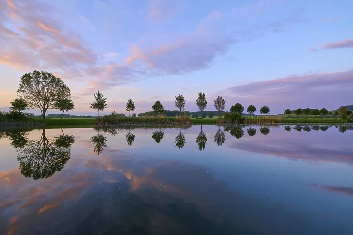 Framed Print : Lake in Spring Print, Drei Gleichen, Thuringia, Germany Framed Print : Lake in Spring Print, Drei Gleichen, Thuringia, Germany