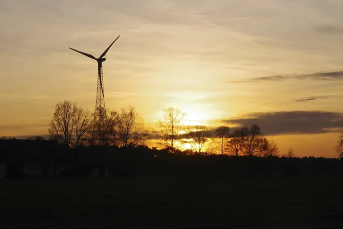 Framed Print : Germany Landscape with Wind Generator at Sunset Print Framed Print : Germany Landscape with Wind Generator at Sunset Print