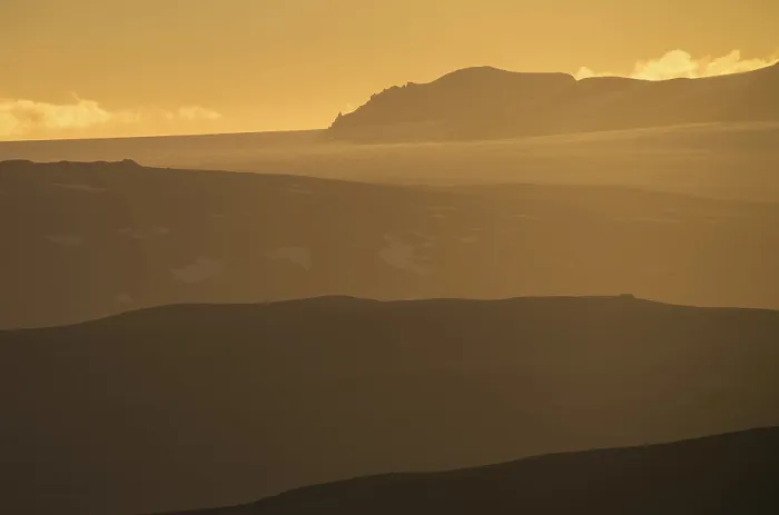 Framed Print : Langjokull Print: Evening Light in Icelandic Highlands Framed Print : Langjokull Print: Evening Light in Icelandic Highlands