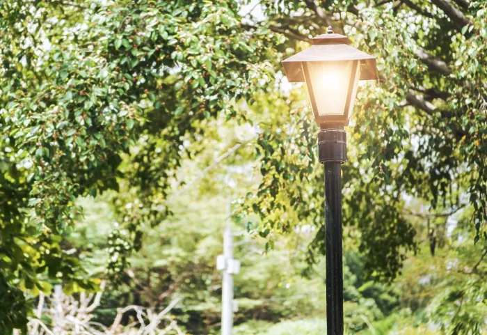 Framed Print : A Lantern Pole in a Square Print Framed Print : A Lantern Pole in a Square Print