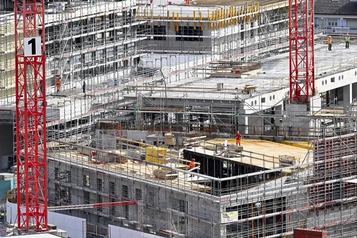 Framed Print : Large Construction Site Print Framed Print : Large Construction Site Print