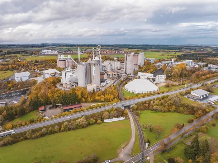 Framed Print : Autumn Factory Complex Print from Above Framed Print : Autumn Factory Complex Print from Above