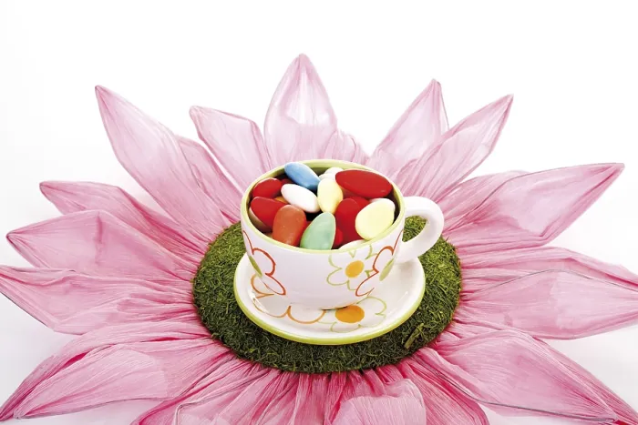 Framed Print : Large Paper Flower and Easter Cup Print Framed Print : Large Paper Flower and Easter Cup Print