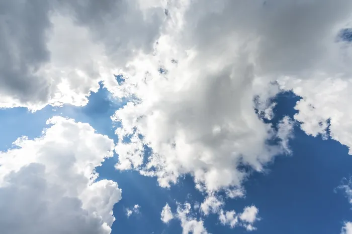 Framed Print : Large White Clouds Blue Sky Print Framed Print : Large White Clouds Blue Sky Print