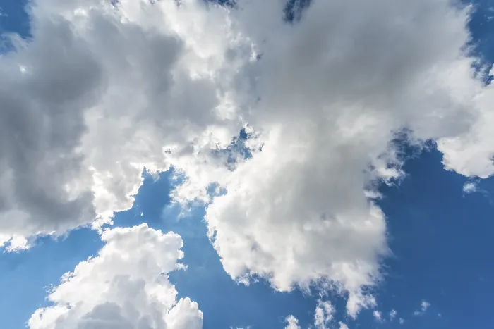 Framed Print : Large White Clouds Print Against a Blue Sky Framed Print : Large White Clouds Print Against a Blue Sky