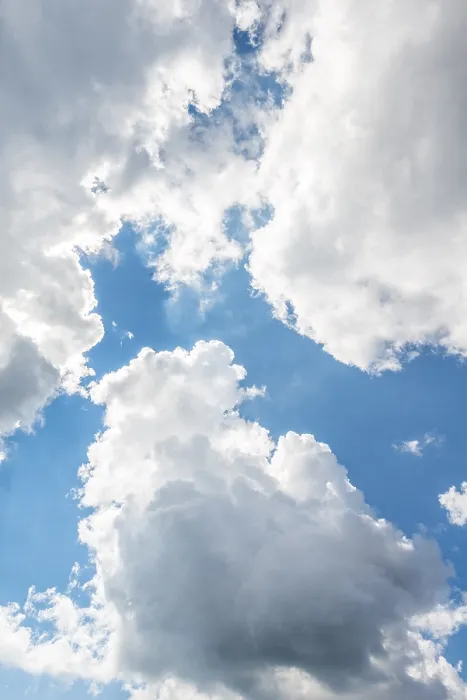 Framed Print : Large White Clouds Print Against a Blue Sky Framed Print : Large White Clouds Print Against a Blue Sky