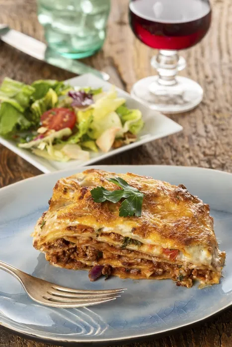 Framed Print : Part of the Lasagne Print on a Plate Framed Print : Part of the Lasagne Print on a Plate
